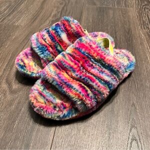 UGG kids platform multicolored sleepers sandals size 4